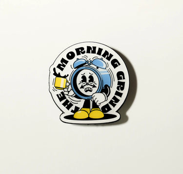 Morning Grind Pin Badge